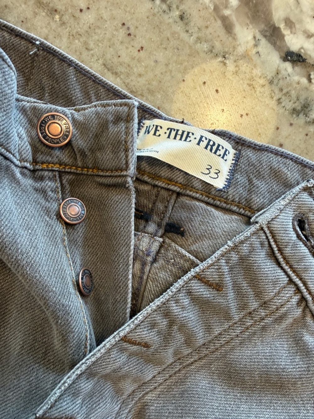 Free People Good Luck Barrel Jeans - Archive Gray - Picture 3 of 3